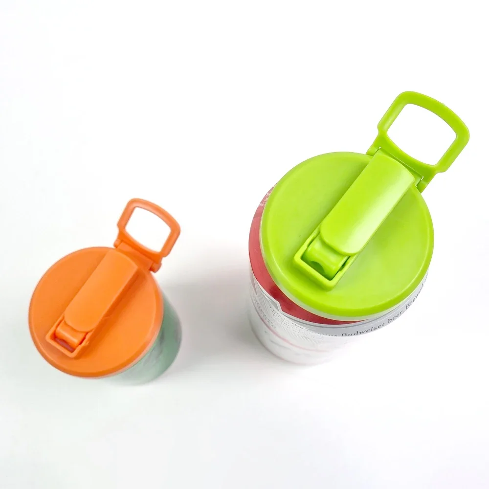 Soda Can Lids Cover With Traws Reusable Sealed Silicone Straw Beverage Can Cover Cup Cov Suitable For Canned Beverage Tank Cov view 5