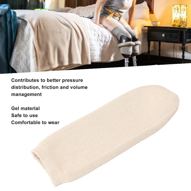1PC Amputee Sock Soft Thickened Gel Prosthetic Sock Protect Leg High Elasticity Breathable for Lower Limb Amputees