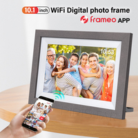 Frameo 10.1-inch digital photo frame intelligent WiFi digital photo frame, 1280x800 IPS touch screen high-definition,32GB memory
