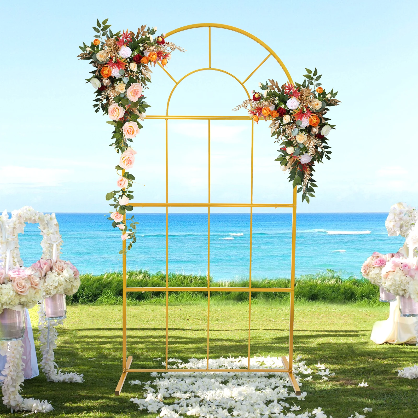 Gold Wedding Bracket Festival Party Supplies Wedding Event Party Props DIY Decoration Sturdy and Durable