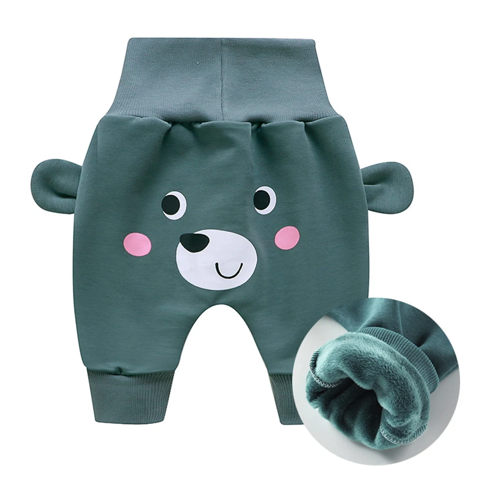 2022 Spring Autumn High Waist Baby Pants Cartoon Big Butt Pants For 3-36 Month Boys Girls Sports Trousers Children Casual Pants