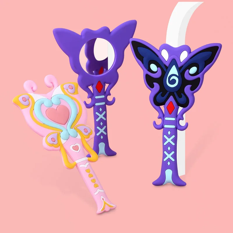 

100pcs Balala The Fairies Cartoon Handle Makeup Mirror Wholesale Black Magic Fairy Transformation Kawaii Mirror Girls Gifts