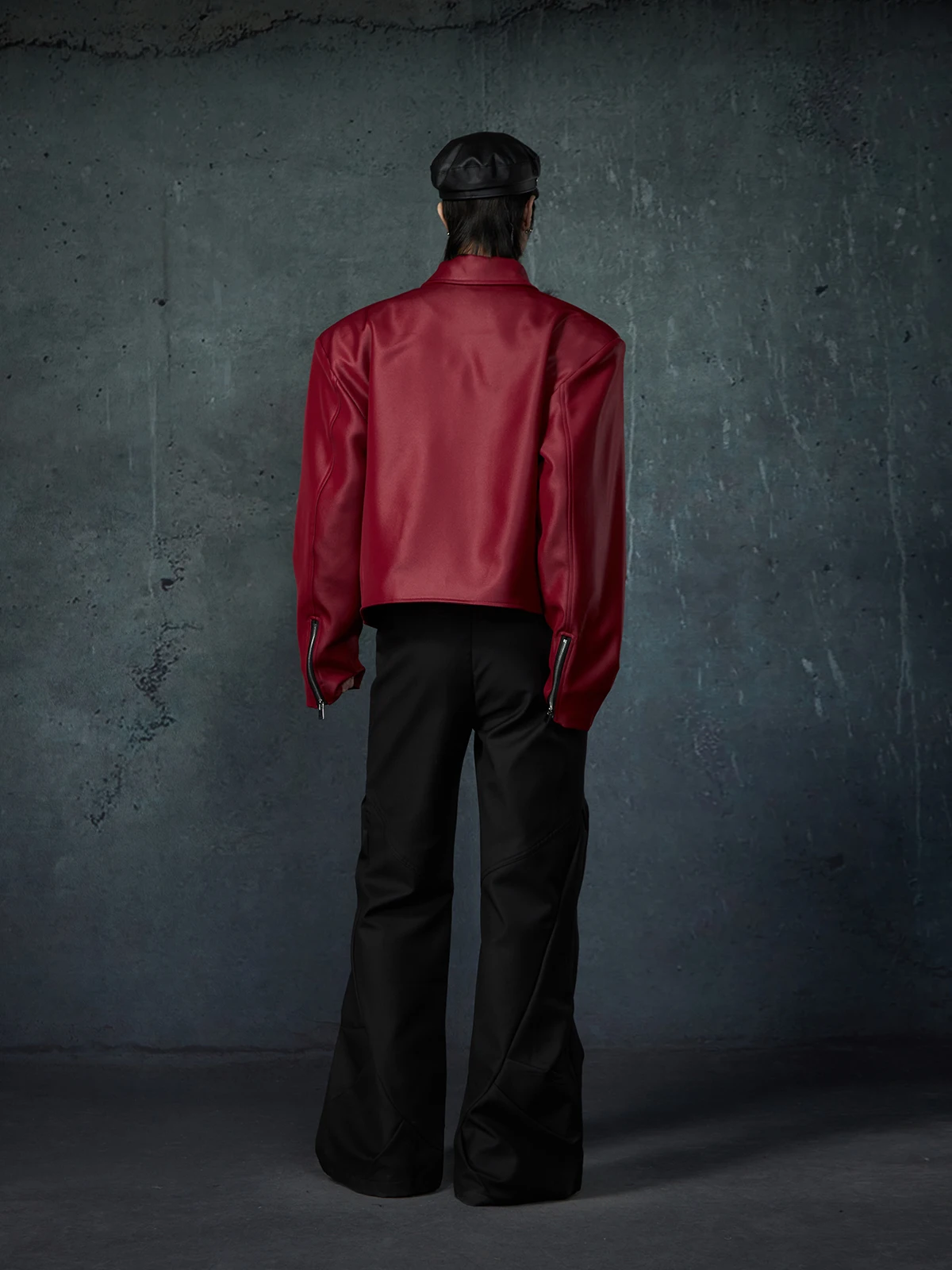 TIFICY Autumn and Winter Fashion Faux Leather Jackets Big Collar Rock Street Motorcycle Short Jacket Top Zipper Coats Jacket