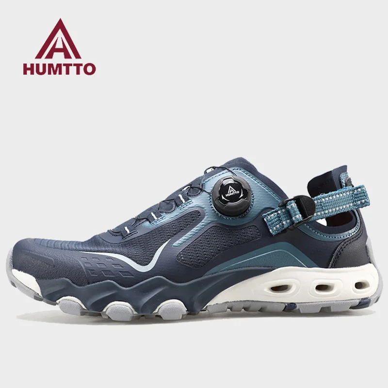 HUMTTO Men Upstream Shoes Outdoor Breathable Mesh Quick drying water Sneakers walking fishing shoes Trekking Wading Aqua Shoe