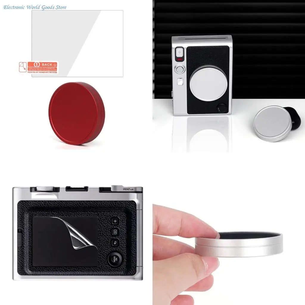 A3PD Protective Lens Caps Screen Tempered Film for Evo Camera Fashionable Protector