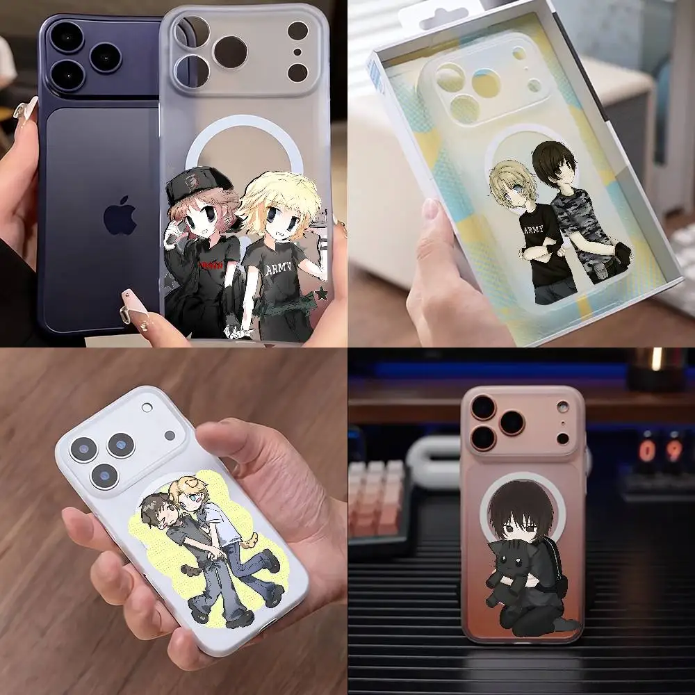 Z-Zero Day Eric Dylan Magnetic Matte Semi Clear Soft Case For MagSafe Shell iPhone 11 15 17 16 12 14 13 Pro Max