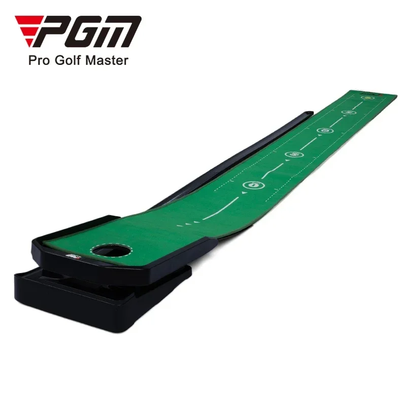 PGM TL039 Garden Mini Golf Swing Course Trainer Enhanced Training Automatic Ball Return Golf Putting Mat for Golf Training Aids