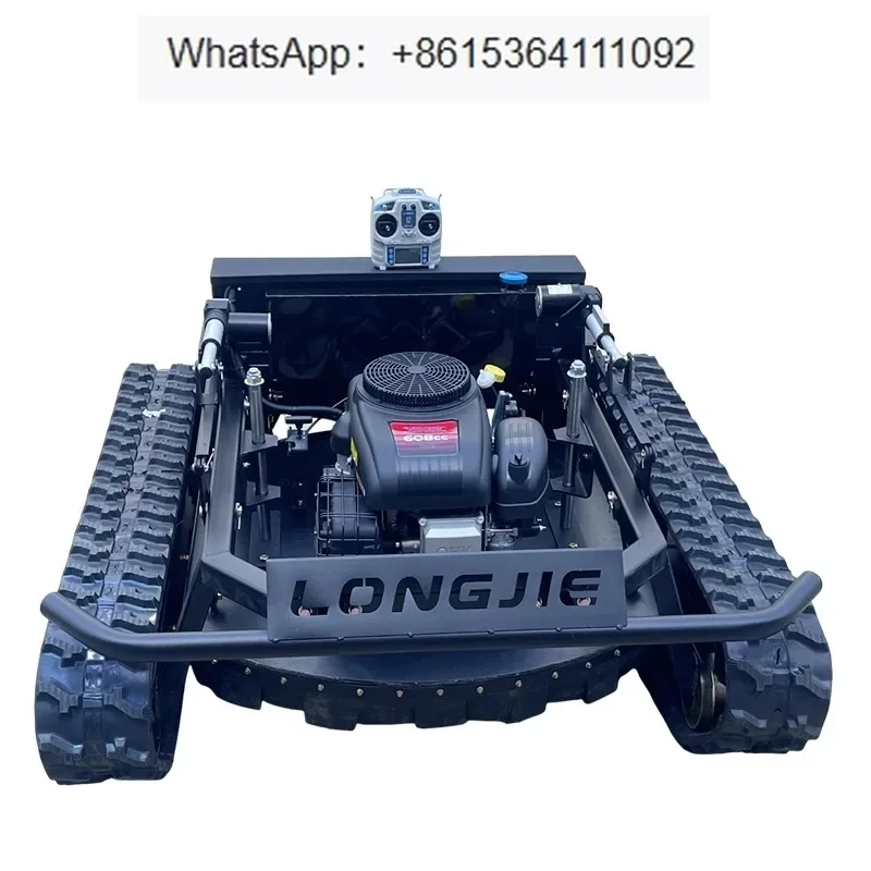 Remote controlled lawn mower, tracked off-road tank, large fully automatic self-propelled intelligent weeding robot