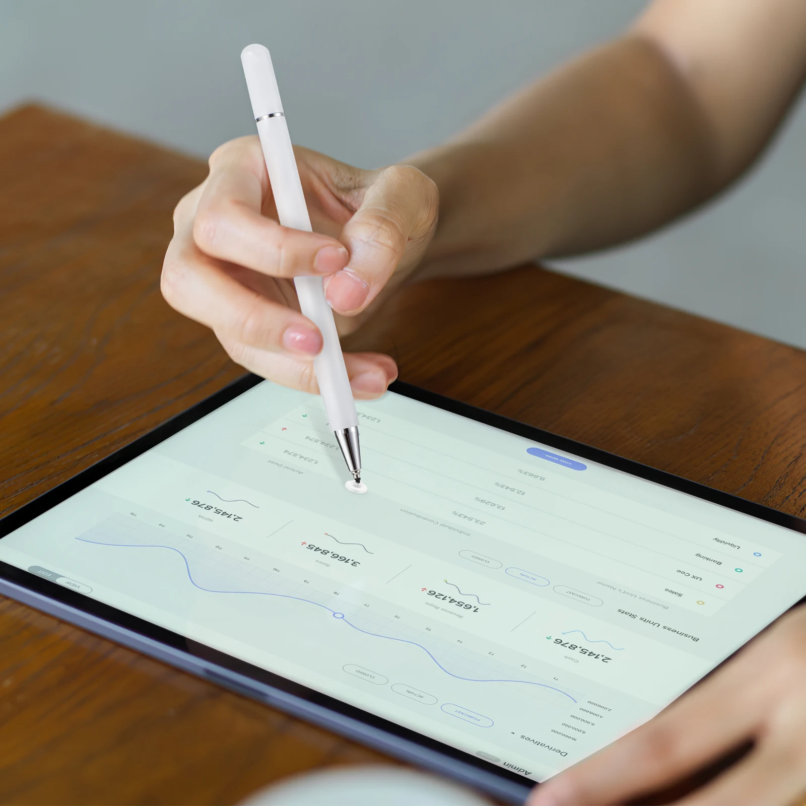 Pena Layar Sentuh Pena Stylus Tablet Anak Layar Sentuh untuk Layar Runcing Logam