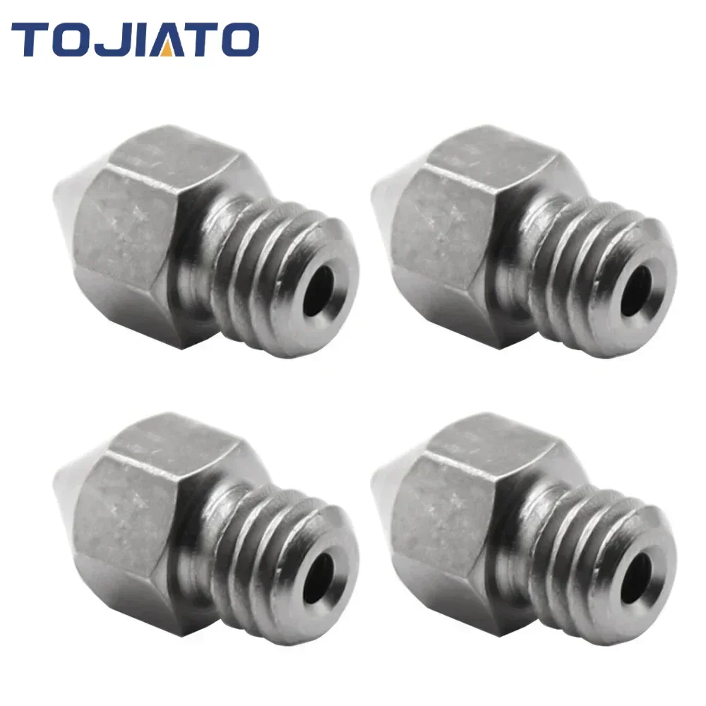 

2/4/6pcs High Temperature Hardened Steel Nozzle for 3D Printer PEI PEEK or Carbon fiber for MK8 Ender3 CR10 HOTEND Extruder