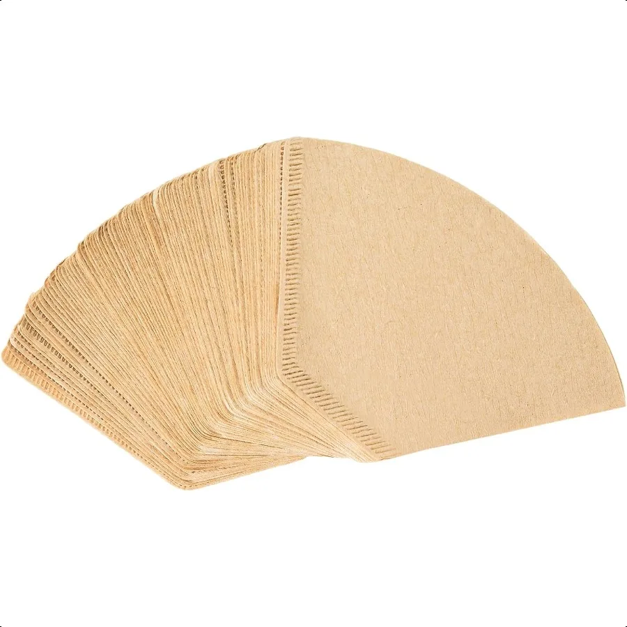 

2 фильтра для кофе из натуральной коричневой бумаги, неотбеленный фильтр для кофе, 2 подходят для 26 чашек Cuisinart, кофеварка Black Decker, 2 конуса для кофе