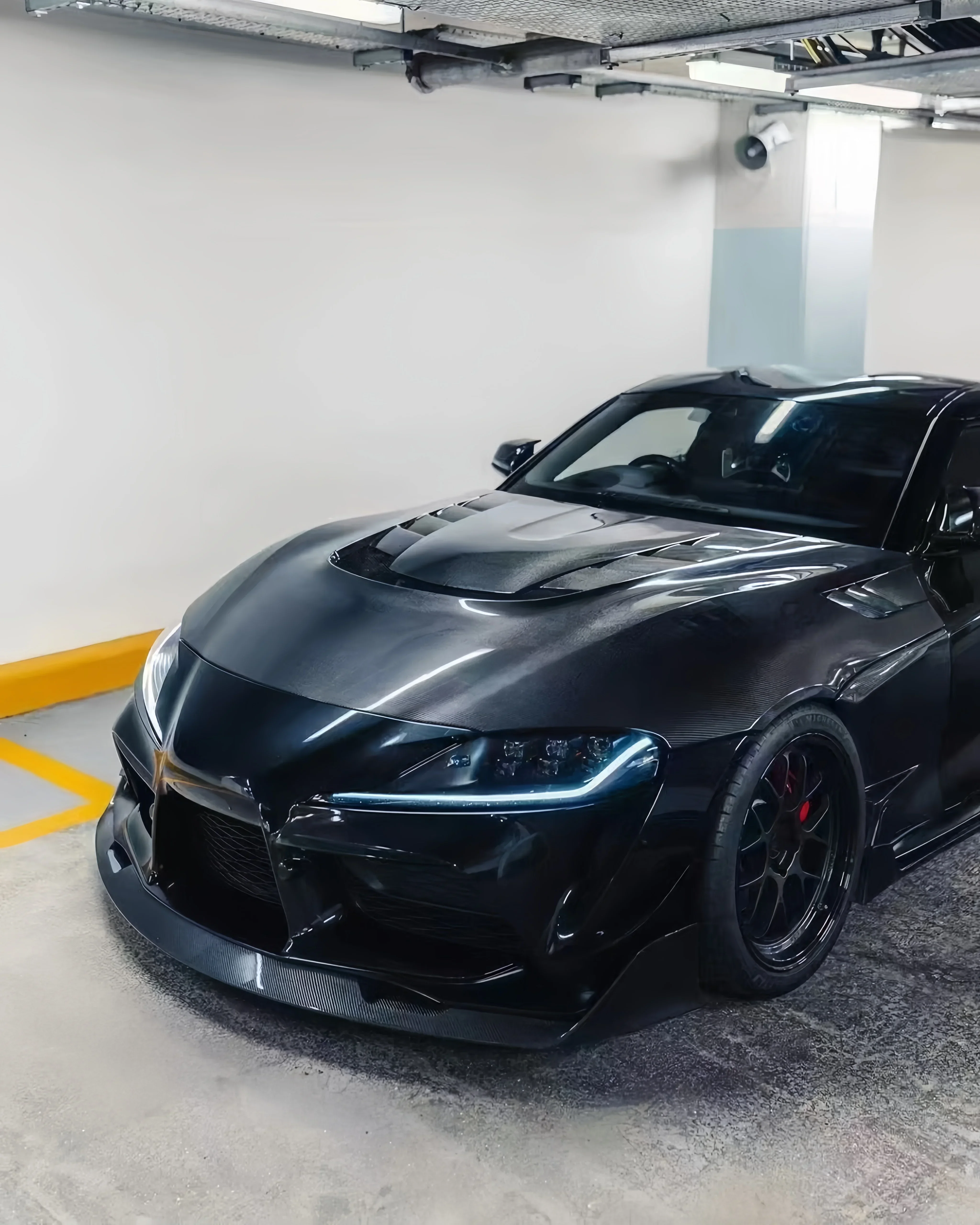 Suitable for  Supra A90 JZA90 VRS carbon fiber hood multi-ventilation refitted body hood - view 3