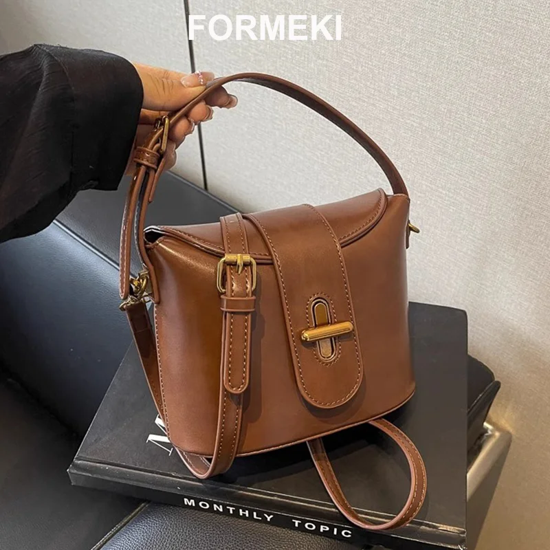 

Новая зимняя женская сумка-мешок Formeki, женская сумка-мешок в стиле ретро, модная маленькая сумка-тоут
