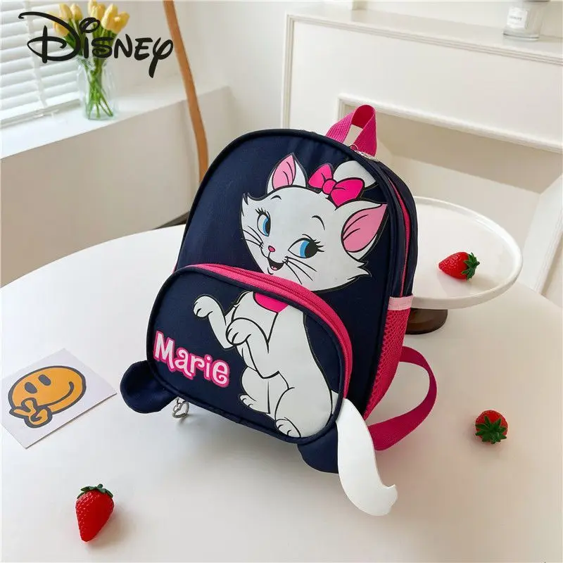 Disney 2023 New Girls' Backpack Fashion High Quality Lightweight Student Backpack Cartoon Cute Versatile Children's Backpack