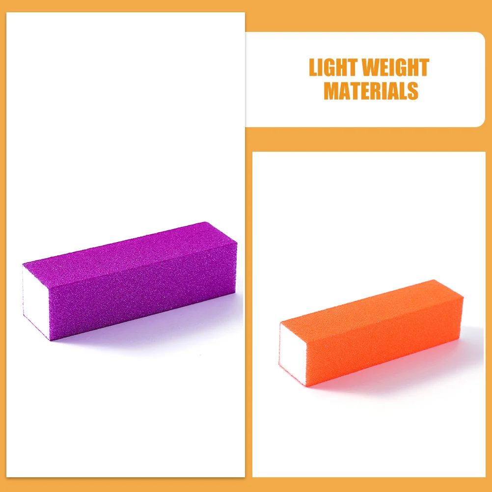 12 Stück Maniküre-Nagelfeilen, Puffer, Schwammpolierer, langlebig, tragbar, einfache Verwendung für Zuhause, Salon, Nagelfeilen, Maniküre-Zubehör