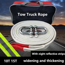 RV Towing Rope para carro Cabo de reboque do carro Corda de tração de reboque Corda Puxando Corda Resgate Alça de reboque de emergência Acessórios Off Road 15Ton