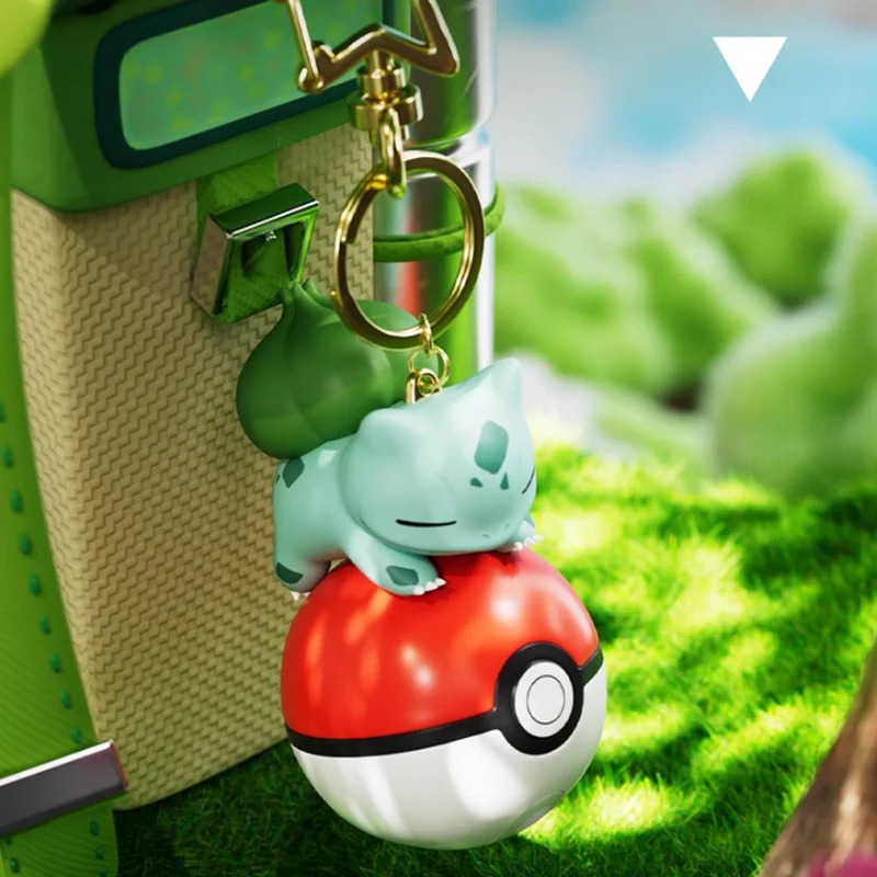 Breloczek Pokémon Meng Meng Guang Qi Elf Ball, zawieszka do torby szkolnej, uroczy żabie nasiona Bojia