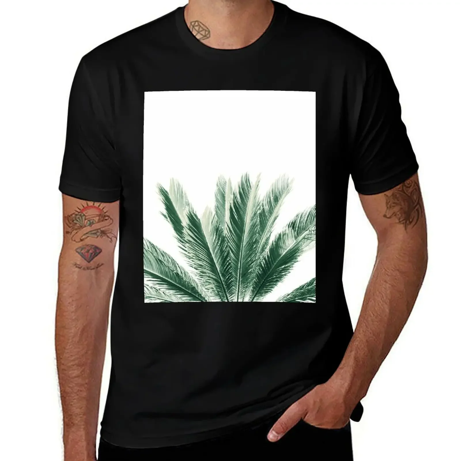 Summer Palm Vibes #1 #tropical #decor #art T-Shirt anime quick drying oversized men t shirt