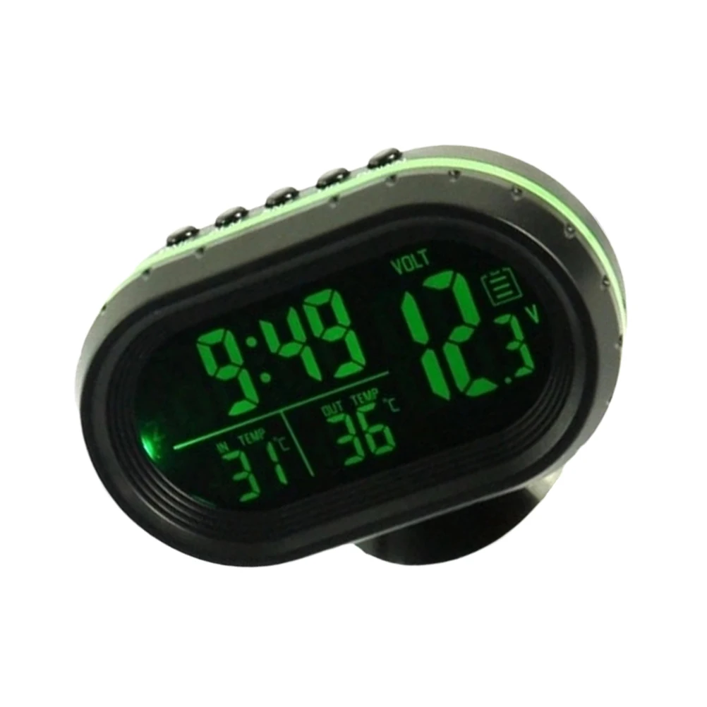

1pc Car Dashboard Clock Digital Lcd Time Calendar Display High Definition Reading No Drilling Required Easy Install For Car Vent