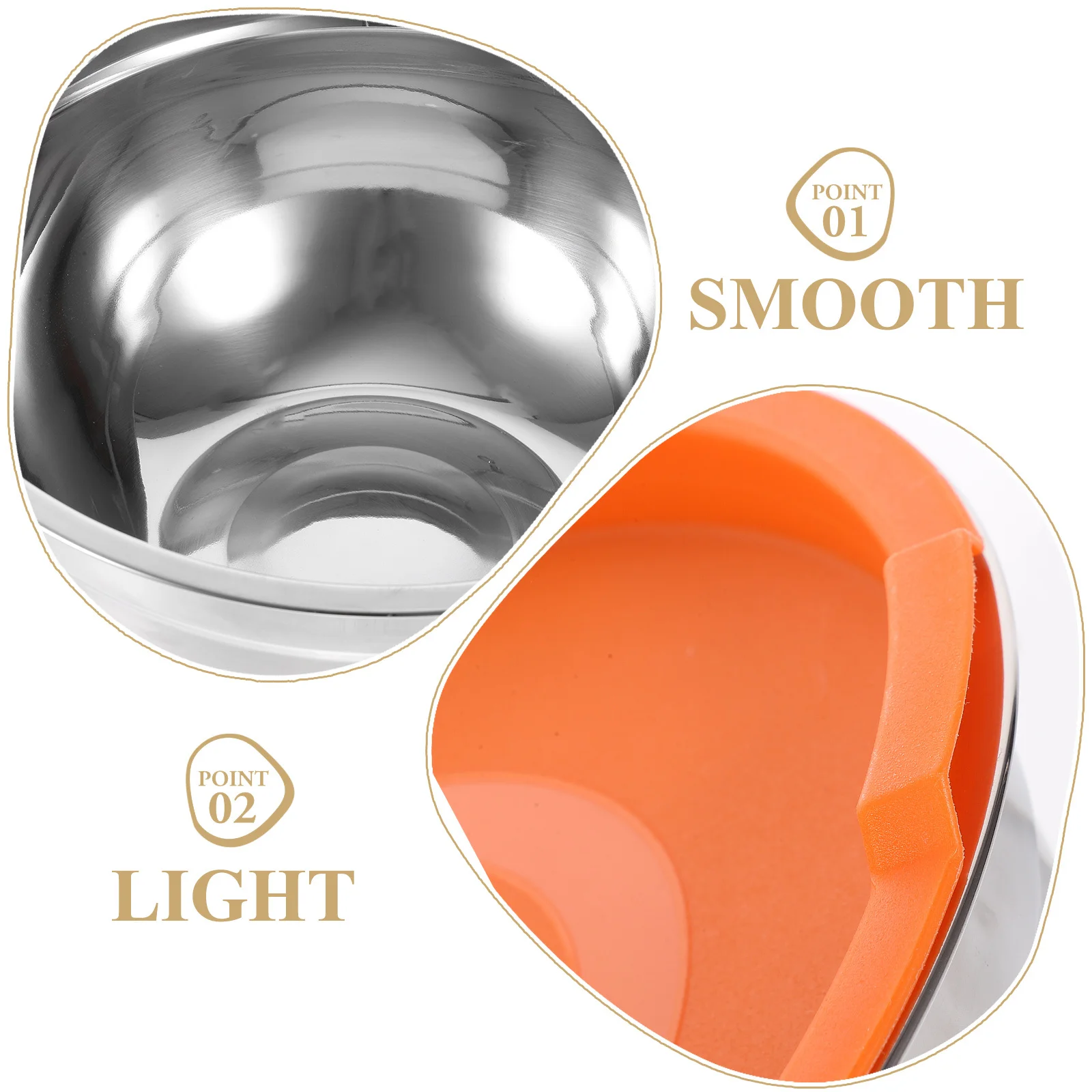 

PP Stainless Steel Bowl with Lid Serving Bowl for Salad Noodle Rice Fruit Food Storage Household Kitchen Use