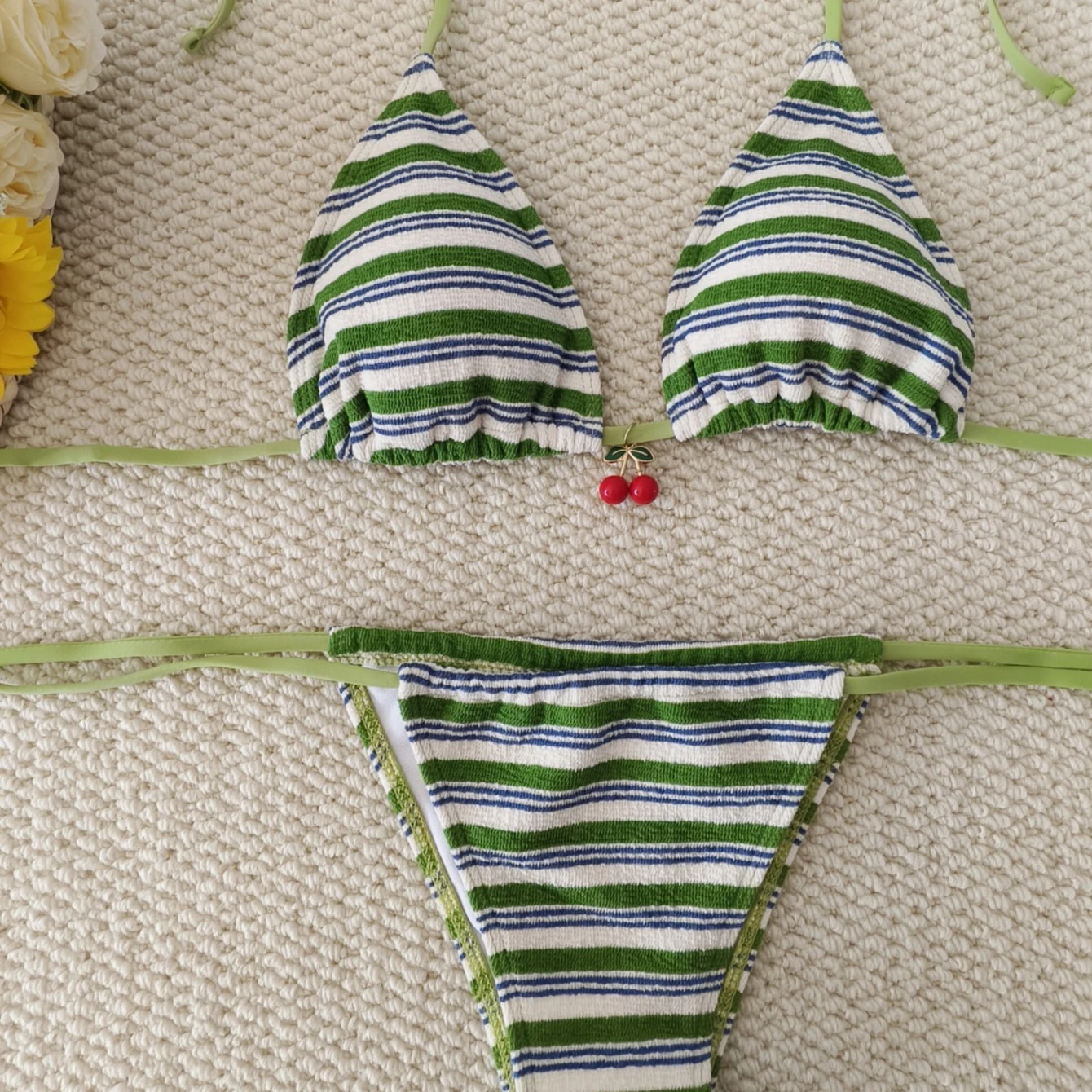 مايكرو البيكينيات 2026 مثير ملابس السباحة شريط ملابس النساء ثونغ مجموعة البكيني Biquini ثوب السباحة طباعة مايوهات بحر #5