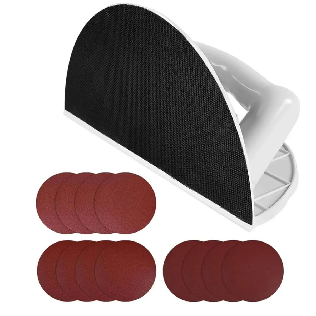 【50% OFF】Drywall Corner Sander Angle Sanding Tool with 12PCS 9 Inch Hook and Loop Discs for Walls and Corners