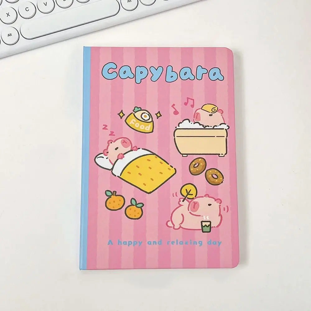 Creative Capybara Notebook A5 Portable Cute Capybara Memo Pad Thickened Inner Pages 96 Sheet Hand Account Book