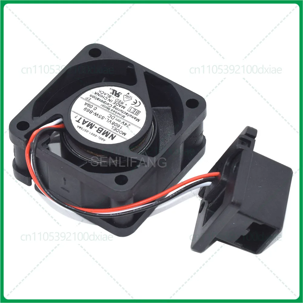 New 4CM Fan 1608VL-S5W-B69 For Fanuc System Cooling A90L-0001-0575#A 3Lines DC24V 0.09A 40*40*20MM Square Cooler