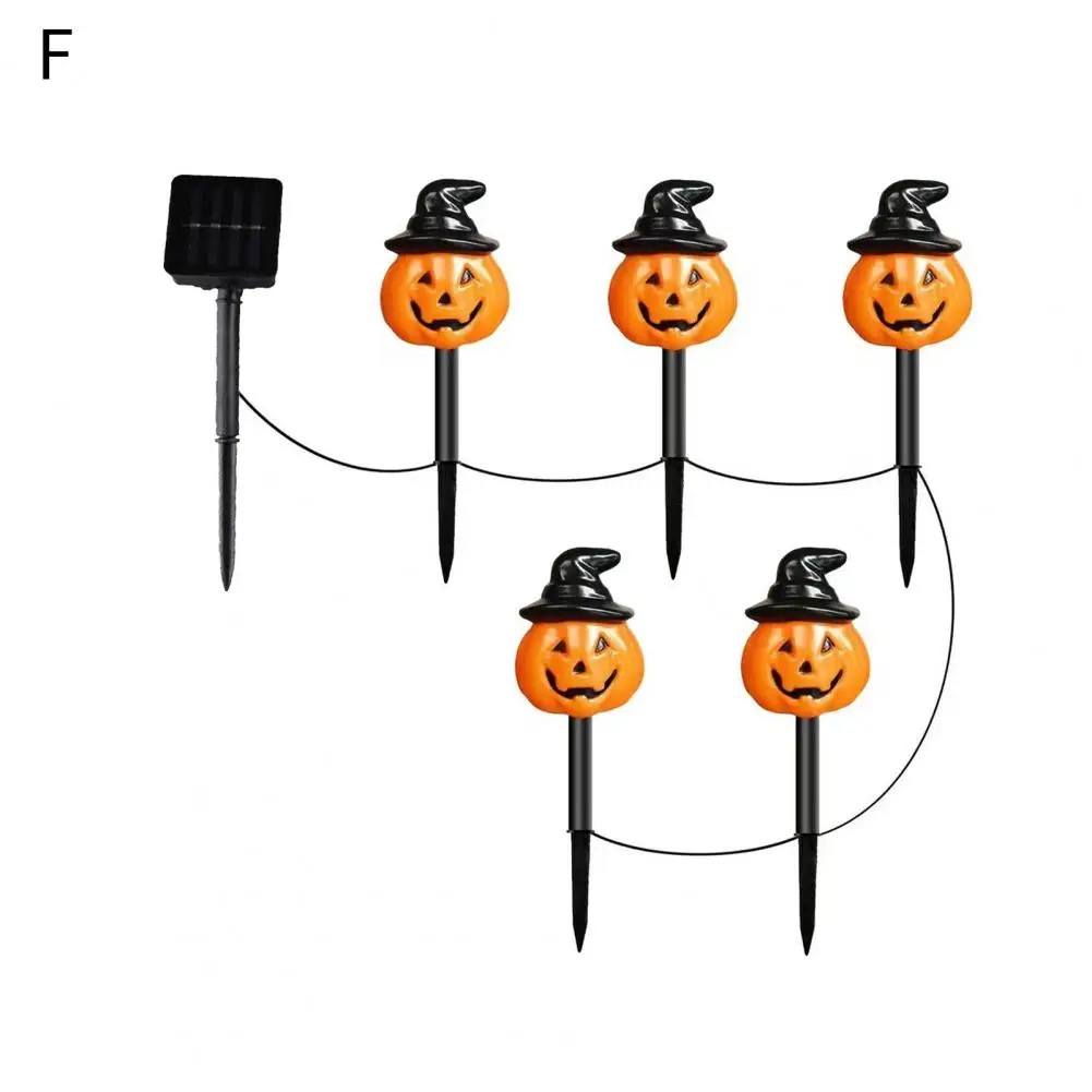 Outdoor Solar Lights Halloween Solar Lights Stake Set Spooky Ghost Pumpkin Skull Design Waterproof Outdoor Decoration for Garden