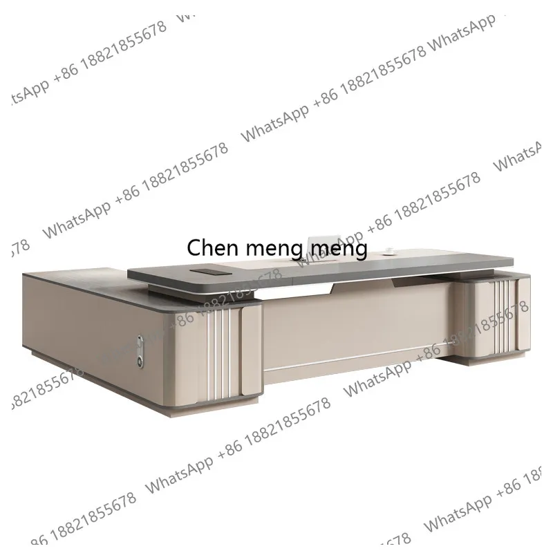 

Комбинация стола и кресла руководителя — это простой и современный комплект: большой стол и кресла в китайском стиле.