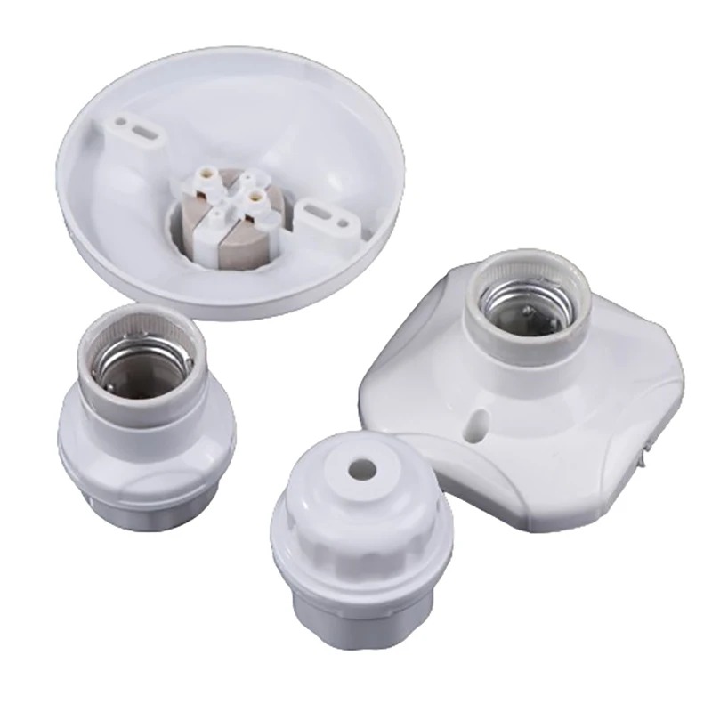 행잉 램프 소켓 베이스, E27 세라믹 LED 전구 거치대, 사각형 원형 소켓 베이스, 6A, 250V, DIY 액세서리, 1PC