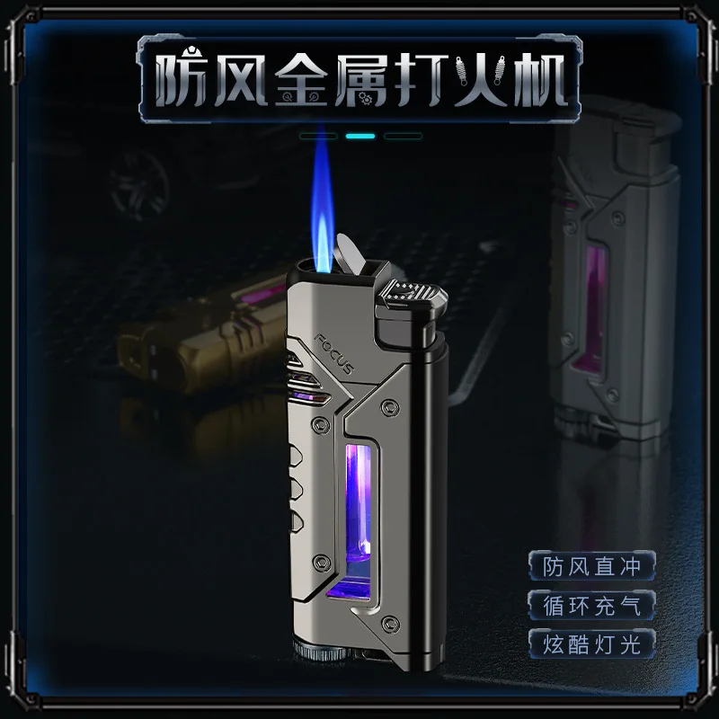 

Наружная ветрозащитная металлическая надувная зажигалка