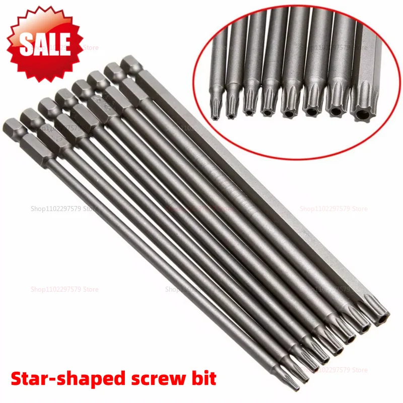 

Набор магнитных отверток Torx, 8 шт., хвостовик 1/4 дюйма T8 T10 T15 T20 T25 T27 T30 T40 для электрической дрели и ремонта своими руками