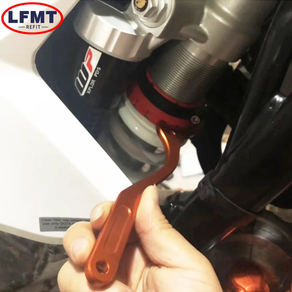For KTM 125-500cc Motorcycle CNC Aluminum Rear Absorber Damping Shock Spanner Wrench Tool SX SX-F XC XC-F XC-W XCF-W EXC EXC-F view 3