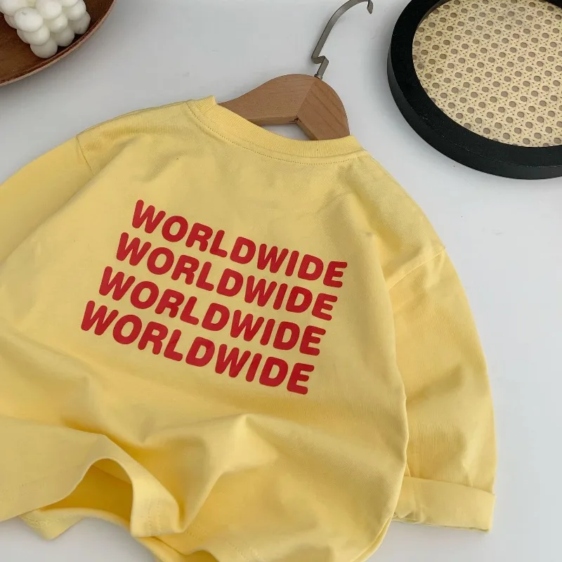RAISE Herbst Kinder Jungen T-Shirts 2026 Buchstaben-Print Kinder Jungen Langarm Vielseitig Lässig 2-8 Jahre Baby Jungen Pullover Oberteile – Detail 3