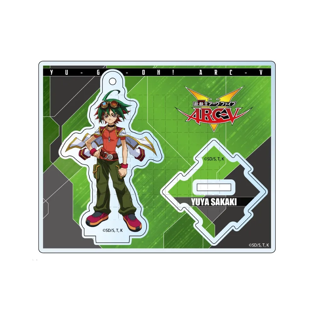 Game Yu-Gi-Oh! ARC-V Acrylic Stand Doll Anime YuGiOh Yuzu Hiragi Yuya Sakaki Reiji Akaba Figure Model Cosplay Toy for Gift