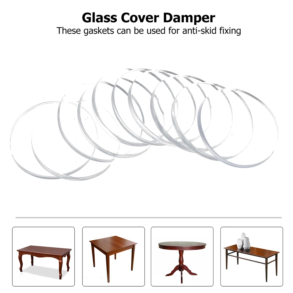

30Pcs Anti-Slip Glass Table Spacers Durable Clear Bumpers Non-Slip Cushion Pads for Coffee Table Marble Countertop Protection