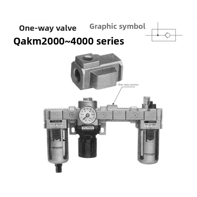 

Pneumatic one-way valve, pneumatic component adaptation accessories, dedicated for air circuit check, high pressure resistance