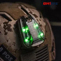 Casco táctico mariquita luz Airsoft casco deportivo luz roja IR estroboscópica impermeable supervivencia al aire libre señal de seguridad lámpara de Flash