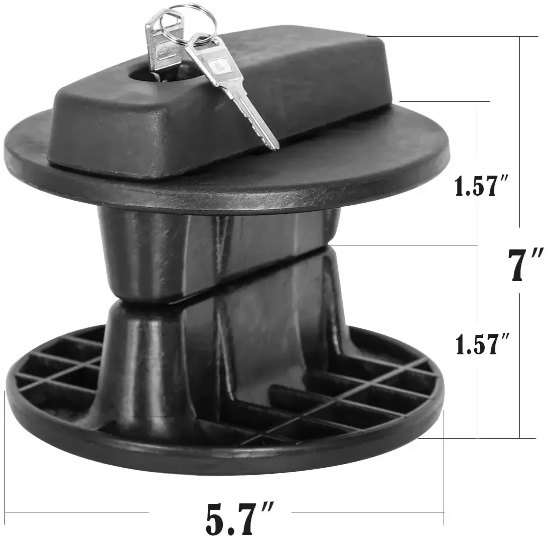For 10L 20L 30L Motorcycle Fuel Oil Tank Mount Bracket Lock New Fastener With Lock Core