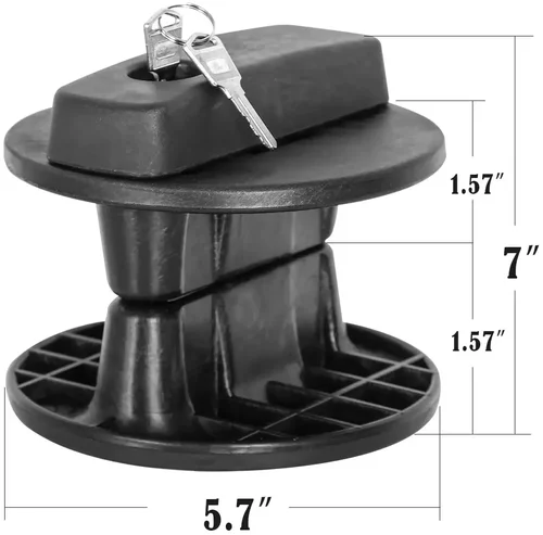 Imagen 2 del producto Soporte de montaje para tanque de combustible de motocicleta, nuevo sujetador con núcleo de bloqueo, 10L, 20L, 30L