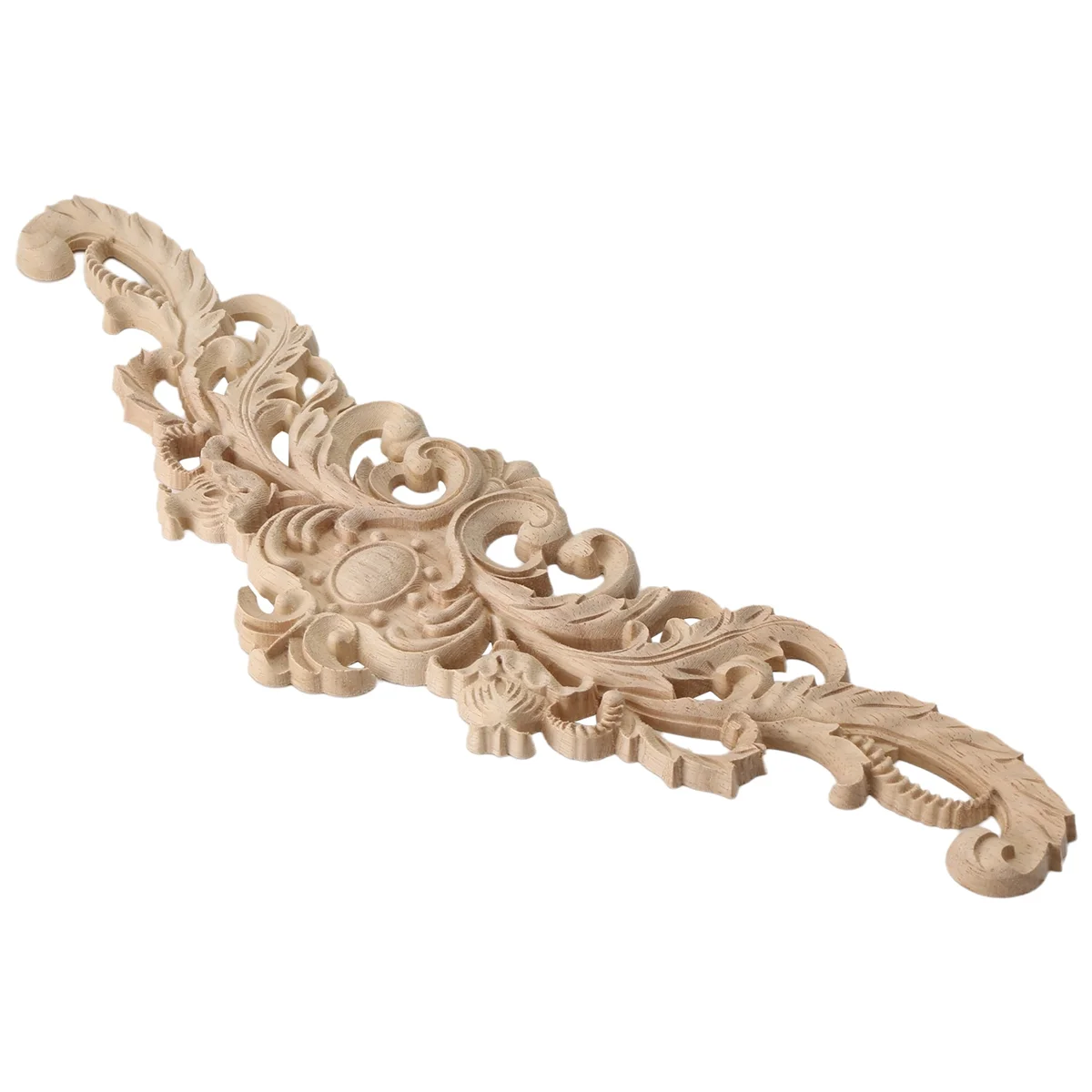 A56X 40x12 سنتيمتر رائعة الكلاسيكية المطاط الخشب منحوتة زين الأثاث الطبيعي صائق الخشب اللون