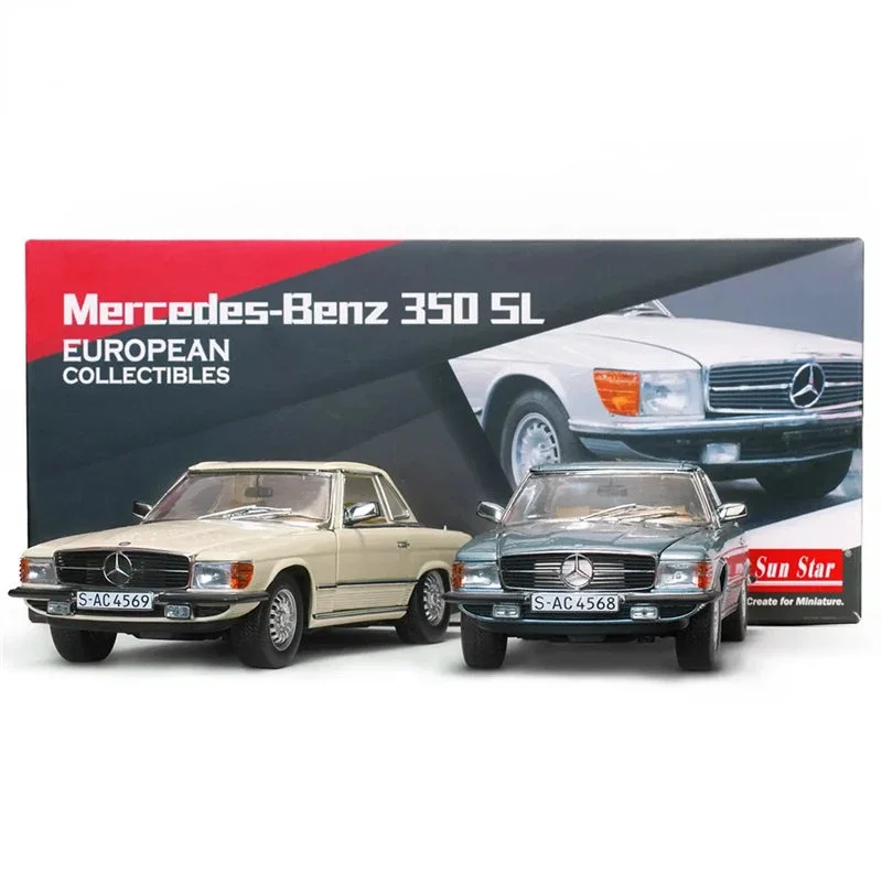 1:18 Mercedes-Benz 350 SL High Simulation Diecast Car Metal Alloy Model Car Children\'s toys collection gifts P80