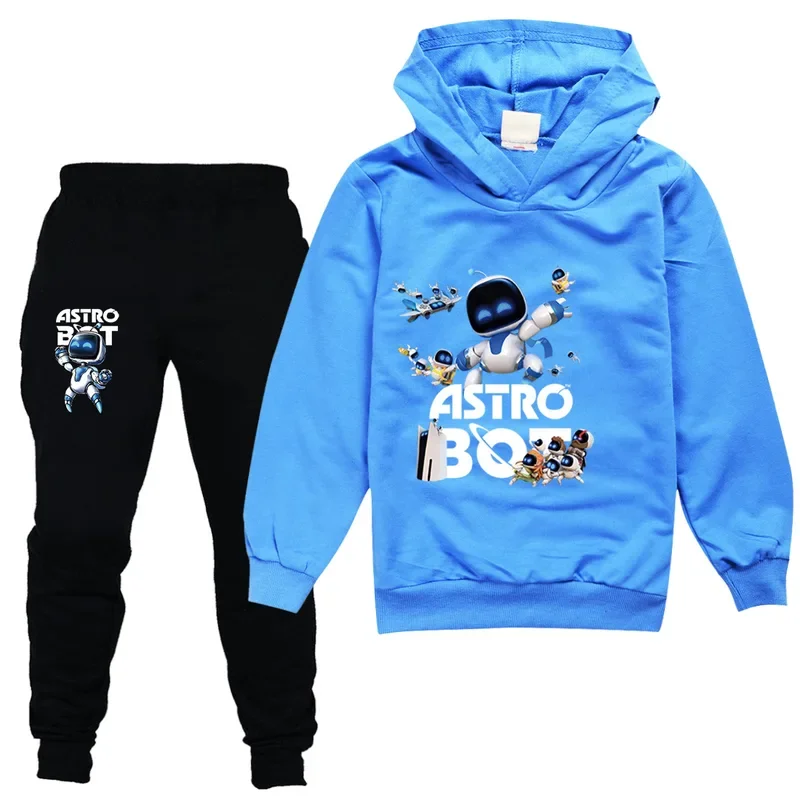 SN88 Game ASTRO BOT Hoodie Kids Comic ASTROBOT Clothes Boys Fashion Hooded Sweatshirts Pants 2pcs Sets Toddler Girls Pullov*#2@5