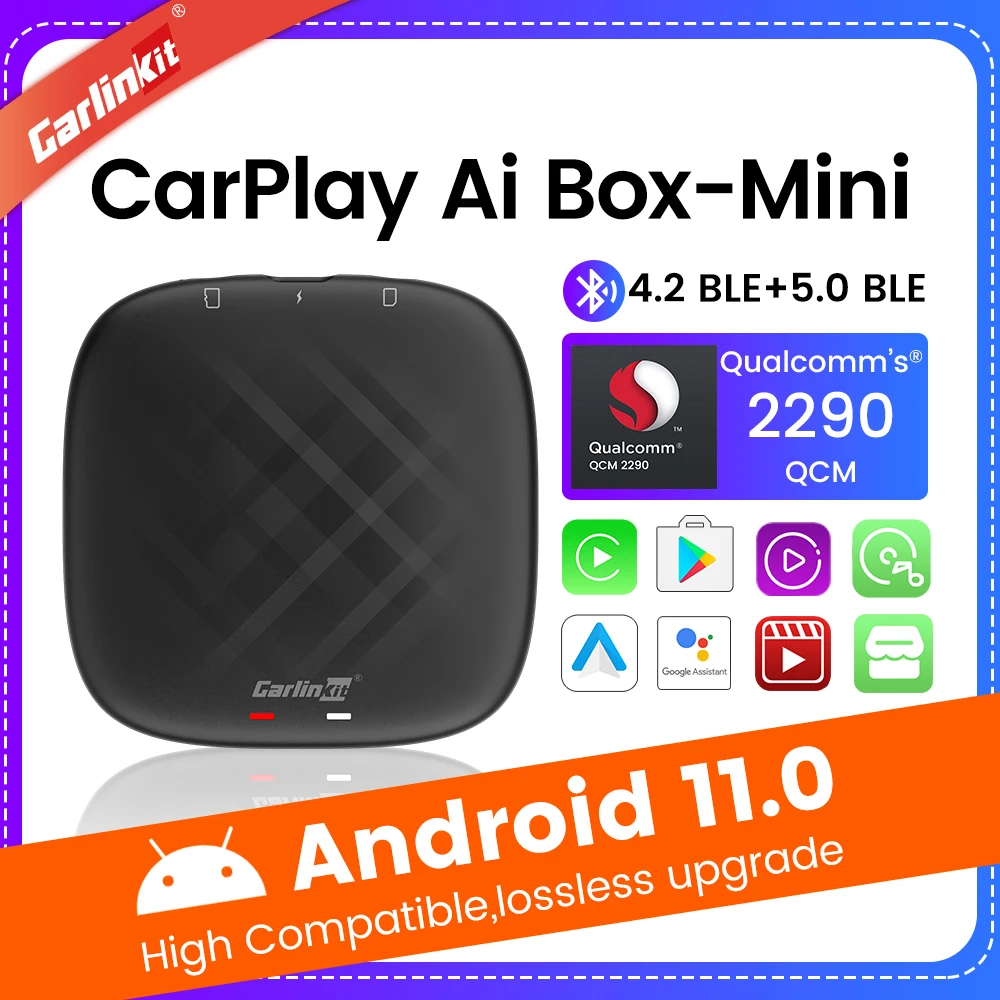 Carlinkit Ai Box Android 11 Wireless Carplay Wireless Android Auto for Netfilx Youtube IPTVVW Mercedes Audi Skoda KIA Toyota