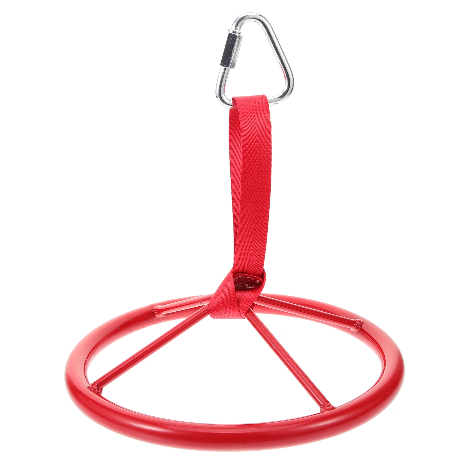 

Arm Strength Training Disc Red Kids Ring Children Lifting Fitness Accessory Outdoor Indoor Hanging Toy