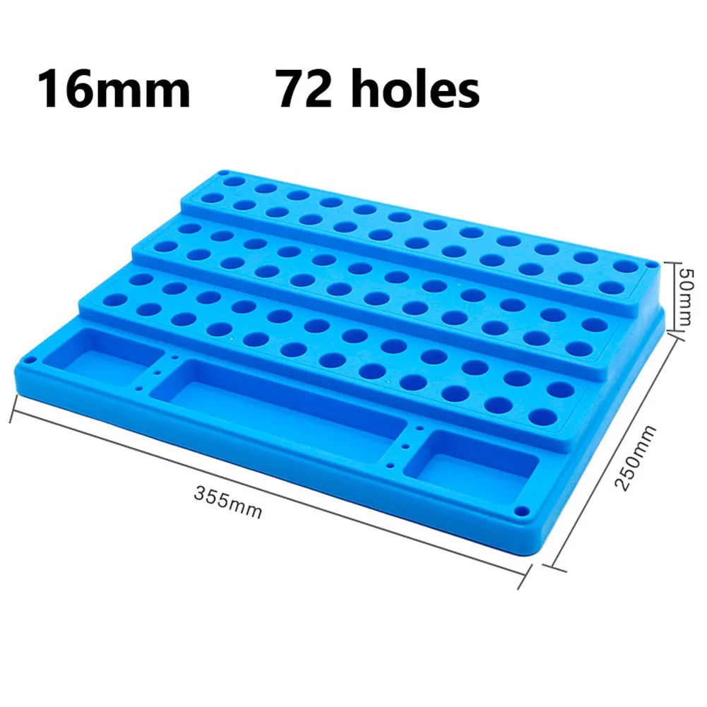 Home Tool Storage 24 Hole Positions CNC Tool Case Bearing Storage Box Load-Bearing Capacity Multi-Industry Use