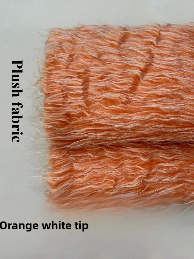 

4 см плюшевая ткань, вьющиеся волосы, волосы по метрам для косплея, куклы, макет сцены, ткань для шитья своими руками, мягкий белый кончик, синий, белый