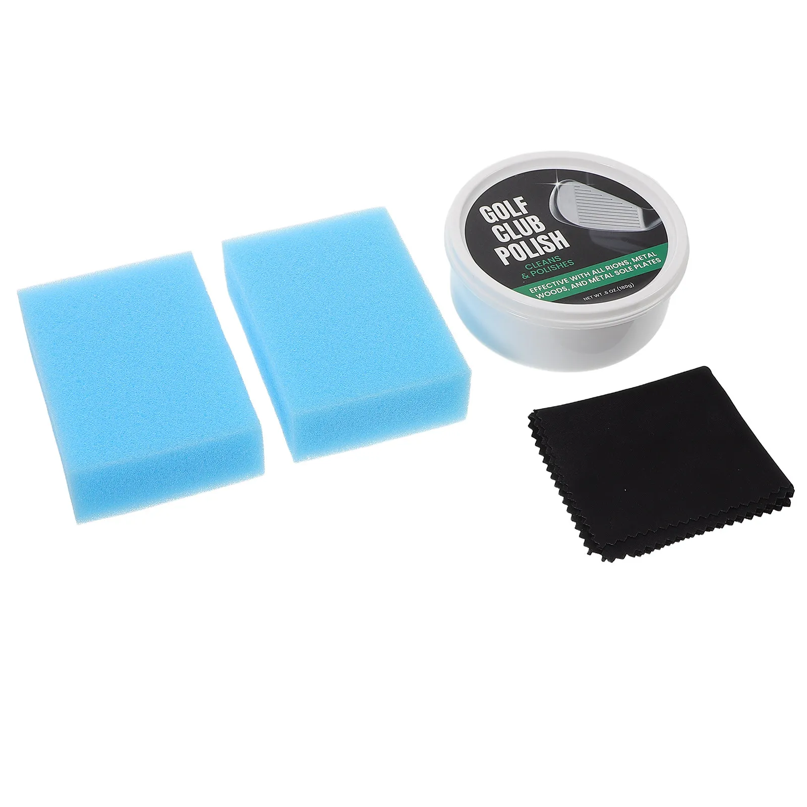 

1Set Golf Clubs Cleaning Kit Iron Cleaner Portable Polish Scratch Remover Reusable Cloth for Shine Boost Easy Maintenance Golf