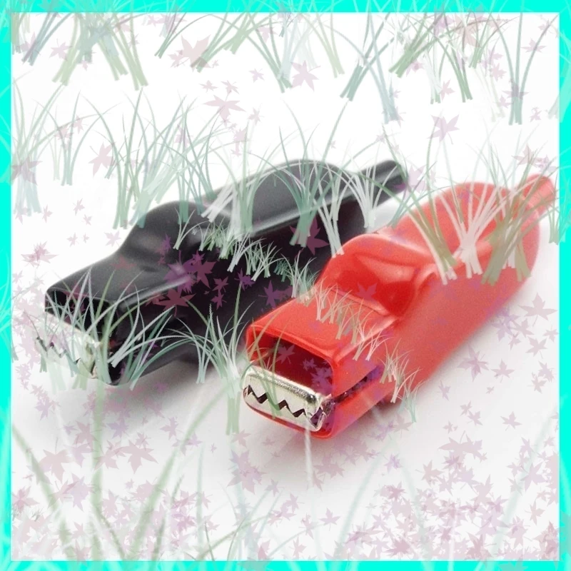 1/2/5 مجموعة 20A مغمد التمساح كليب موصلات الاختبار الكهربائية كابل التمساح مزدوجة نهاية التمساح الصرصور سلك توصيل معزز E3